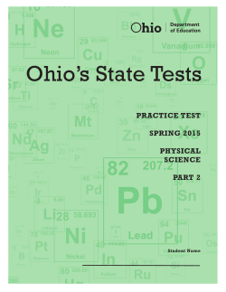 (EOY) Practice Test - Ohio Assessment Systems