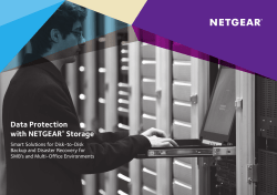 Data Protection with NETGEAR&reg; Storage