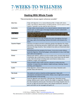 Healing With Whole Foods