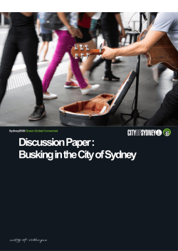 Busking Discussion Paper