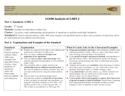 CCSSM Analysis of 3.NBT.2