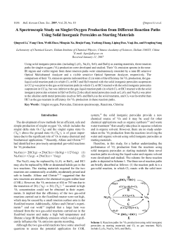A Spectroscopic Study on Singlet Oxygen Production from Different