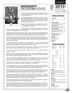 Game Summary - Goodyear Cotton Bowl