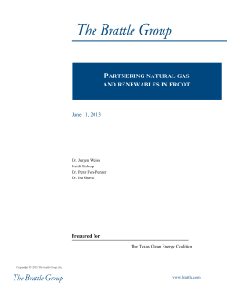 Partnering Natural Gas and Renewables in ERCOT