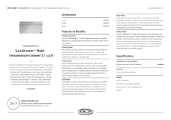 CoolDrawer&trade; Multi- Temperature Drawer 3.1 cu.ft