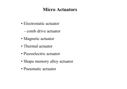 Ch11 Electrostatic actuators