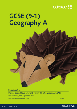 GCSE (9-1) Geography A - Edexcel