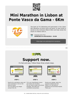 Mini Marathon in Lisbon at Ponte Vasco da Gama - 6Km