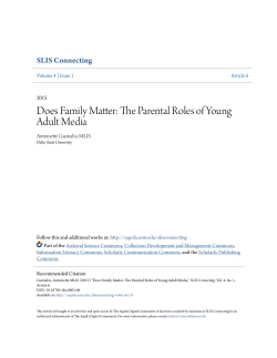 Does Family Matter: The Parental Roles of Young Adult Media