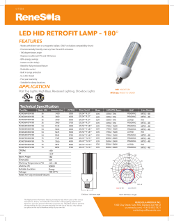LED HID RETROFIT LAMP &ndash; 180&deg;