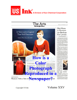 To reproduce a color photograph in newspaper printing the