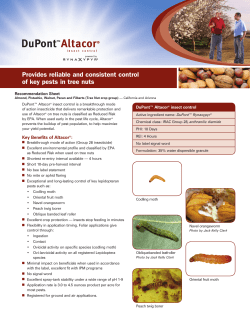 DuPont Altacor insect control - Provides reliable and consistent