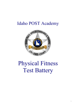 Idaho POST Physical Fitness Test Battery