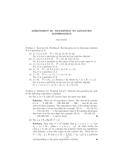ASSIGNMENT 09: TRANSITION TO ADVANCED MATHEMATICS