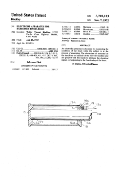 Electrode apparatus for exerciser handlebar