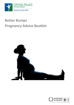 Our Better Bumps Pregnancy Advice Booklet