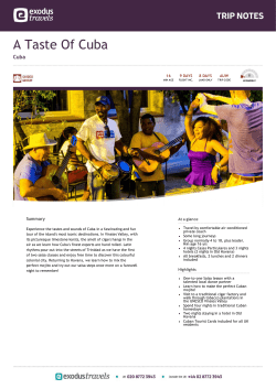 A Taste Of Cuba