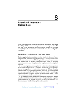 Natural and Supernatural Trading Blocs