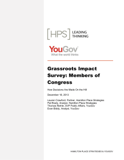 Grassroots Impact Survey: Members of Congress
