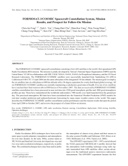 FORMOSAT-3/COS MIC Space craft Con stel la tion Sys
