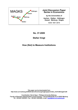 (Not) to Measure Institutions