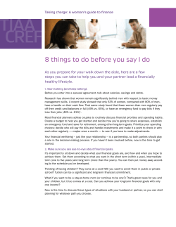 8 things to do before you say I do