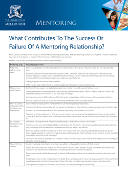 Mentoring - Human resources