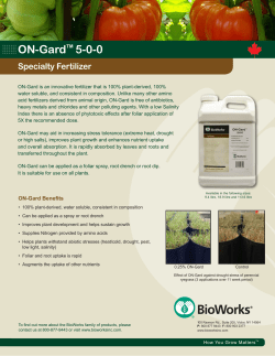 ON-Gard Product Sheet