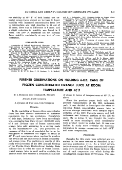 further observations on holding 6-oz. cans of frozen concentrated