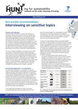 Interviewing on sensitive topics