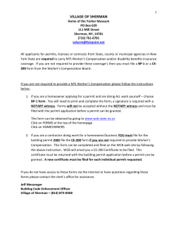 Building Permit - Town and Village of Sherman, NY