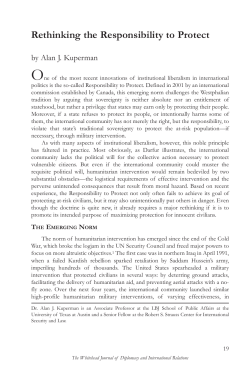 Rethinking the Responsibility to Protect