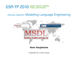(Domain-Specific) Modelling Language Engineering