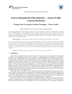 Eritrea Profile Gazetesi İncelemesi