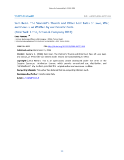 Sam Kean. The Violinist`s Thumb and Other Lost Tales of Love, War