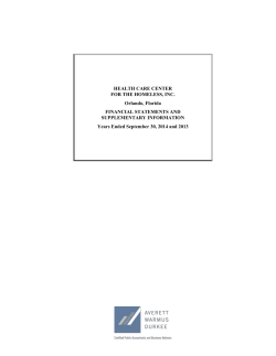 2014 - Health Care Center for the Homeless