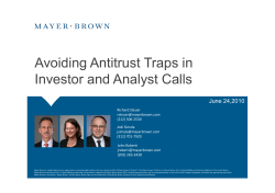 Avoiding Antitrust Traps in Investor and Analyst Calls