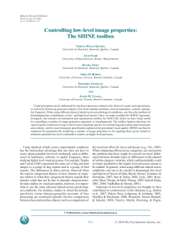 Controlling low-level image properties: The SHINE toolbox