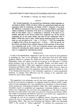 Magnitudes of great shallow earthquakes from