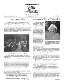 July-September 2006 - Houston Baptist University