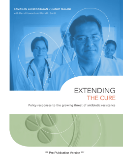 Extending the Cure - Resources for the Future