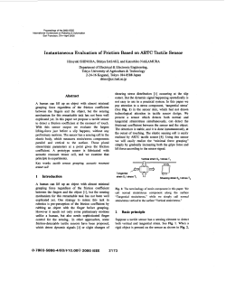 Instantaneous evaluation of friction based an ARTC tactile sensor