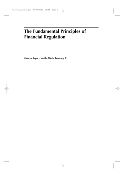 The Fundamental Principles of Financial Regulation
