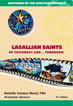 lasallian saints of yesterday and&hellip; tomorrow