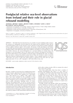 Postglacial relative sea-level observations from Ireland and their