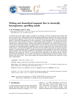 Melting and channelized magmatic flow in chemically