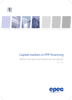 Capital markets in PPP financing