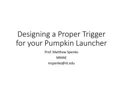 Designing a Proper Trigger for your Pumpkin Launcher