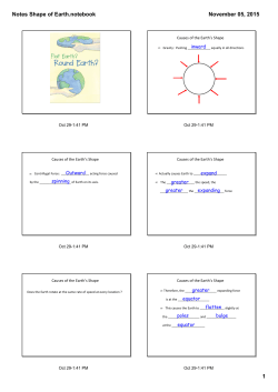 Notes Shape of Earth.notebook