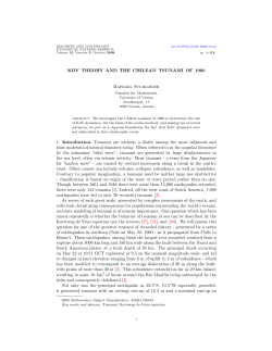 KDV THEORY AND THE CHILEAN TSUNAMI OF 1960 Raphael